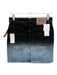 Moschino Jeans Size 26 Black Wash Cotton Denim Light Wash Ombre Mini Skirt Black Wash / 26
