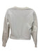 Balmain Size XS White & Black Cotton Long Sleeve Logo Sweatshirt Cropped Sweater White & Black / XS