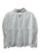 Tibi Size XS White Cotton Long Sleeve Button Front Collar Silver hardware Top White / XS