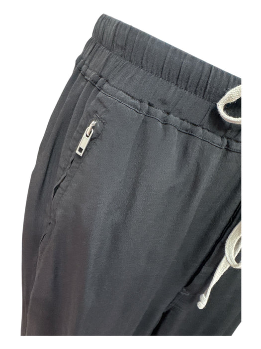 Rick Owens Size 2 Black & Gray Acetate Blend Elastic Drawstring Waist Pants Black & Gray / 2