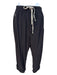 Rick Owens Size 2 Black & Gray Acetate Blend Elastic Drawstring Waist Pants Black & Gray / 2
