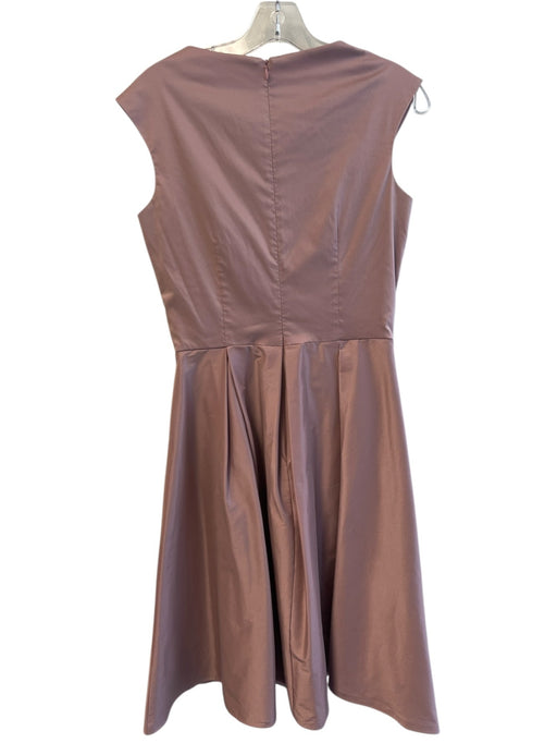 Patra Size 8 Light Mauve Polyester Sleeveless Embellished V Neck Dress Light Mauve / 8