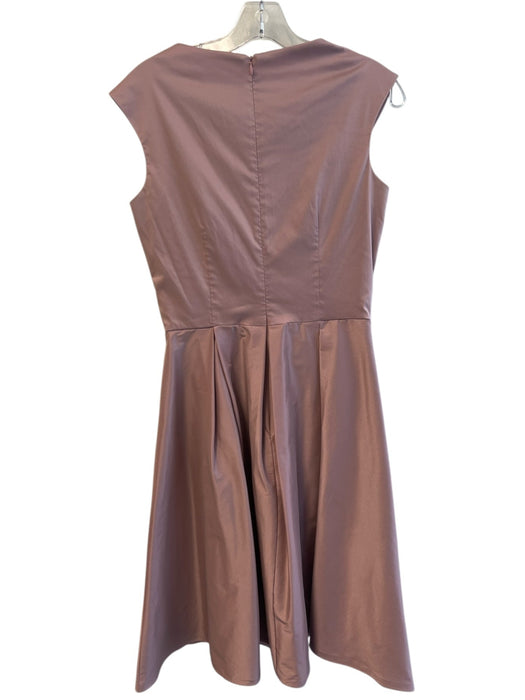Patra Size 8 Light Mauve Polyester Sleeveless Embellished V Neck Dress Light Mauve / 8