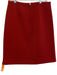 Theory Size 6 Burnt Orange wool & acrylic blend Back Zip Shell Knee length Skirt Burnt Orange / 6