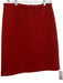 Theory Size 6 Burnt Orange wool & acrylic blend Back Zip Shell Knee length Skirt Burnt Orange / 6