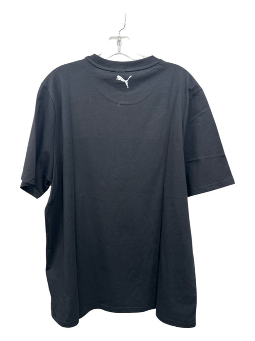 Puma NWT Size XL Black Cotton Blend logo T shirt Crew Men's Short Sleeve Black / XL