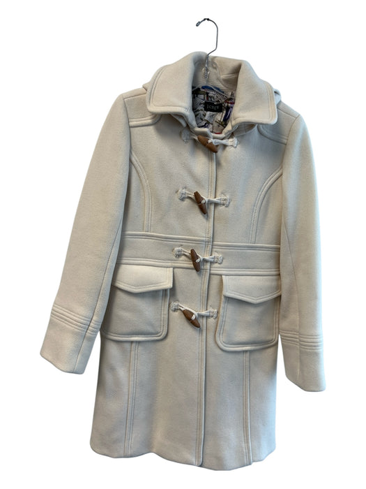 J. Crew Size 12 Beige Wool Collar Detachable Hood Toggle Closure Coat Beige / 12