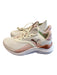 Puma Shoe Size 6.5 White & Pink fabric upper Round Toe lace up Logo Runner Shoes White & Pink / 6.5