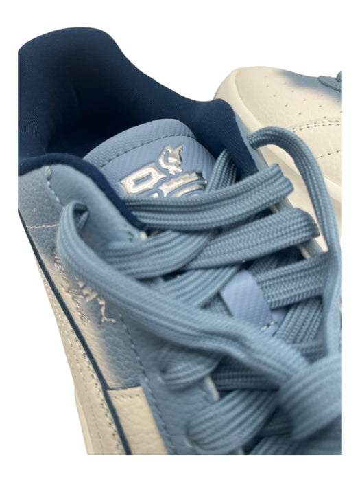 Puma Shoe Size 9 New Blue & White Leather Solid Sneaker Men's Shoes Blue & White / 9