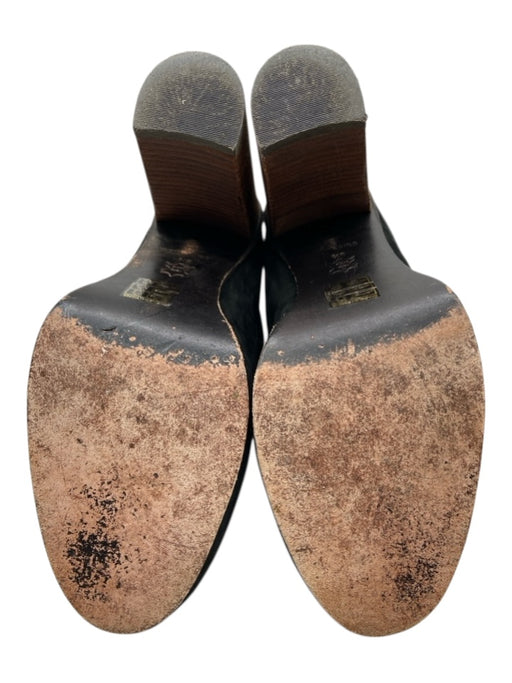 Dolce Vita Shoe Size 8.5 Black & Brown Suede Upper Stitch Detail Lace Up Booties Black & Brown / 8.5