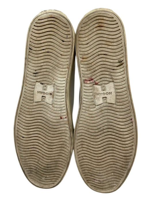 Hogan Shoe Size 38.5 White, Multi & Metallic Leather Upper Sequined Sneakers White, Multi & Metallic / 38.5