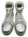 Hogan Shoe Size 38.5 White, Multi & Metallic Leather Upper Sequined Sneakers White, Multi & Metallic / 38.5