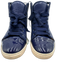 Lanvin Shoe Size 39 Blue Leather Patent Leather Cap Toe Lace Up Sneakers Blue / 39