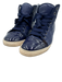 Lanvin Shoe Size 39 Blue Leather Patent Leather Cap Toe Lace Up Sneakers Blue / 39