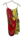Farm Rio Size L Fuchsia, Yellow & Multi Rayon Blend Spaghetti Strap Floral Dress Fuchsia, Yellow & Multi / L
