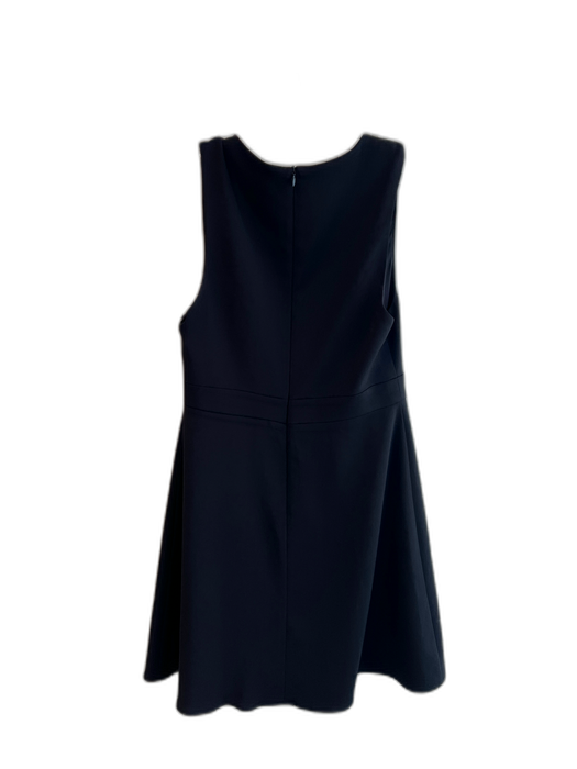 Amanda Uprichard Size Medium Black Polyester Sleeveless Deep V neck Dress Black / Medium