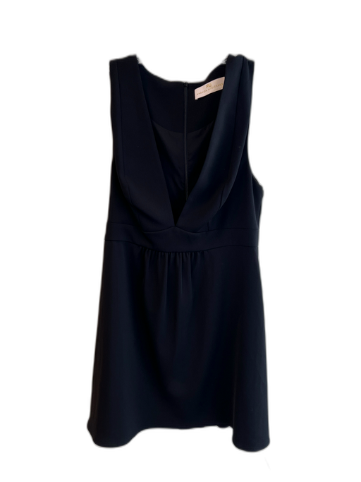 Amanda Uprichard Size Medium Black Polyester Sleeveless Deep V neck Dress Black / Medium