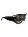 Burberry Olive Green Plastic Leather Cord Gradient Lens Sunglasses Olive Green