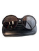 Bvlgari Brown Plastic Tortoise shell Silver Hardware Round Logo Sunglasses Brown