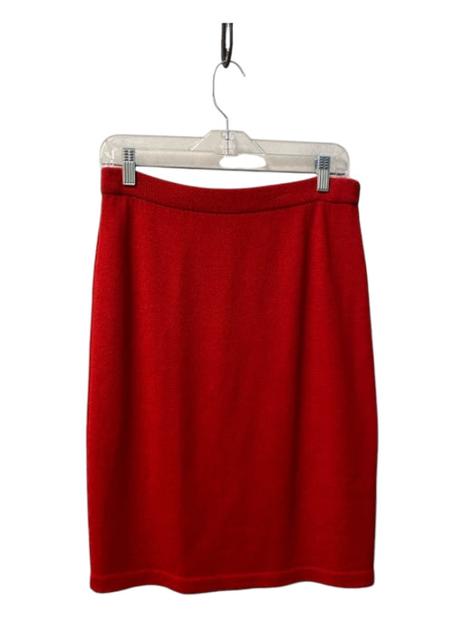 St. John Collection Size 4 Red Missing Fabric Tag Elastic Waist High Rise Skirt Red / 4