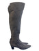Helmut Lang Shoe Size 36.5 Storm Gray Suede Knee High Back Zip Pointed Toe Boots Storm Gray / 36.5