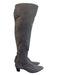 Helmut Lang Shoe Size 36.5 Storm Gray Suede Knee High Back Zip Pointed Toe Boots Storm Gray / 36.5