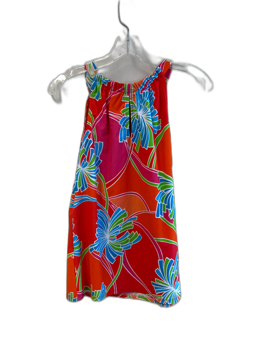 Jude Connally Size S Orange & Multi Nylon Sleeveless Floral Print Top Orange & Multi / S
