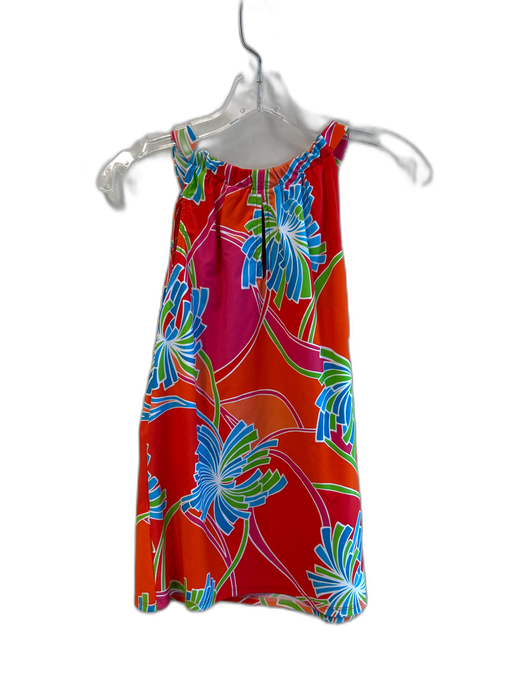 Jude Connally Size S Orange & Multi Nylon Sleeveless Floral Print Top Orange & Multi / S