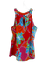 Jude Connally Size S Orange & Multi Nylon Sleeveless Floral Print Top Orange & Multi / S