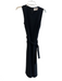 Elizabeth Crosby Size S Black No Fabric Tag Sleeveless Belted Wide Leg Jumpsuit Black / S
