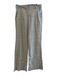 Theory Size 00 Khaki Linen Blend Stretch Wide Leg Slant Pockets Midrise Pants Khaki / 00