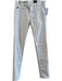 Adriano Goldschmied Size 25 White Cotton Blend Stretch Solid High Rise Jeans White / 25