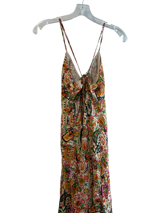 BA & SH Size XS Multi Cotton Blend Spaghetti Strap Floral Button Down Dress Multi / XS
