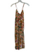 BA & SH Size XS Multi Cotton Blend Spaghetti Strap Floral Button Down Dress Multi / XS