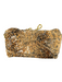 Emma Rose Brown Manmade Material Gold Chain Detail Animal Print Bow Detail Purse Brown / Small