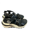 Ash Shoe Size 36 Black Leather & Canvas Platform Open Toe Velcro Strap Shoes Black / 36