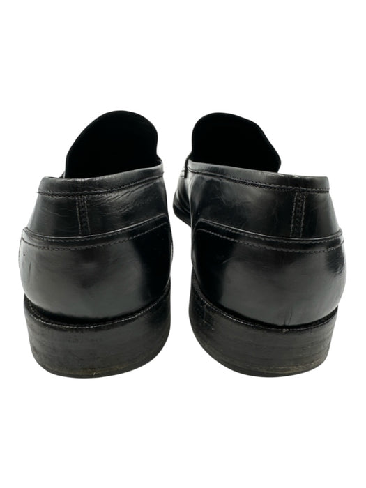 Ferragamo Shoe Size 10.5 AS IS Black Leather Solid Dress Loafer Men's Shoes Black / 10.5