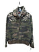Johnny Was Size S Green & Multi Cotton Camo Floral Embroidery Zip Front Jacket Green & Multi / S