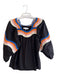 Corey lynn calter Size Small Black & Multi Cotton 3/4 Puff Sleeve Top Black & Multi / Small