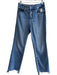 Good American Size 29 Med Light Wash Cotton Blend Mid Rise Zip Fly Raw Hem Jeans Med Light Wash / 29