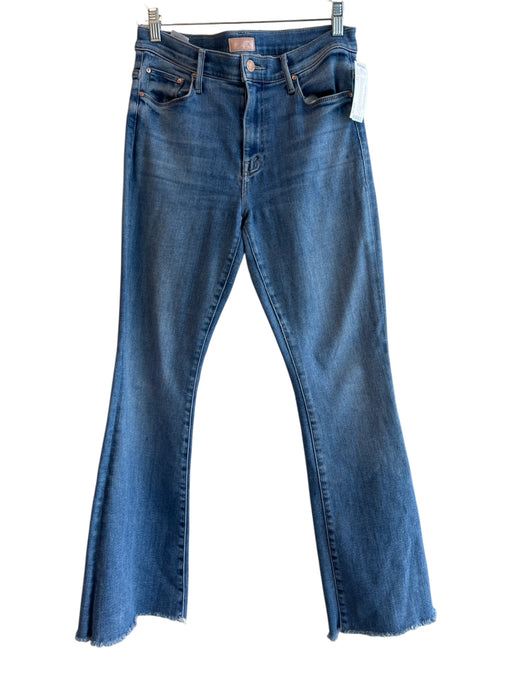 Mother Size 29 Med Light Wash Cotton Blend Zip Fly 5 Pocket Flare mid rise Jeans Med Light Wash / 29