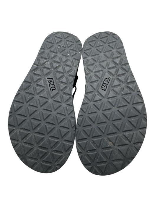 Teva Shoe Size 8 Black textile upper Velcro Straps Platform Sandals Black / 8