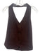 Bailey 44 Size M Dark Brown Linen Button Front Halter Top Dark Brown / M