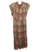 Clara The Label Size S Pink, Orange & Multi Cotton Sleeveless Printed Dress Pink, Orange & Multi / S