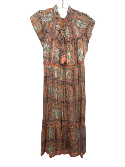 Clara The Label Size S Pink, Orange & Multi Cotton Sleeveless Printed Dress Pink, Orange & Multi / S