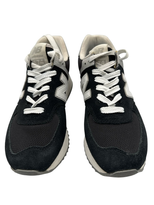 New Balance Shoe Size 8.5 Black Synthetic Suede Platform Lace Up Round Toe Shoes Black / 8.5