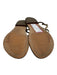 Sam Edelman Shoe Size 8.5 Tan & brown Patent Leather T Toe Ankle Buckle Sandals Tan & brown / 8.5