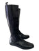 Franco Boschi Shoe Size 40 Black Leather Stretch Panel Rubber Sole Pull On Boots Black / 40