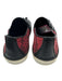 Burberry Shoe Size 40 Black & Red Leather Canvas Snake Print Fringe Flats Black & Red / 40