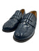 Angela Scott Shoe Size 40 Navy Blue Patent Leather Scalloped Edge Flat Loafers Navy Blue / 40
